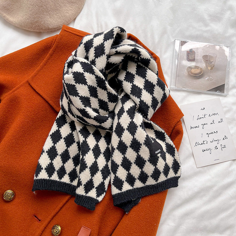 Korean Version Of Warm Long Knitted Wool Scarf