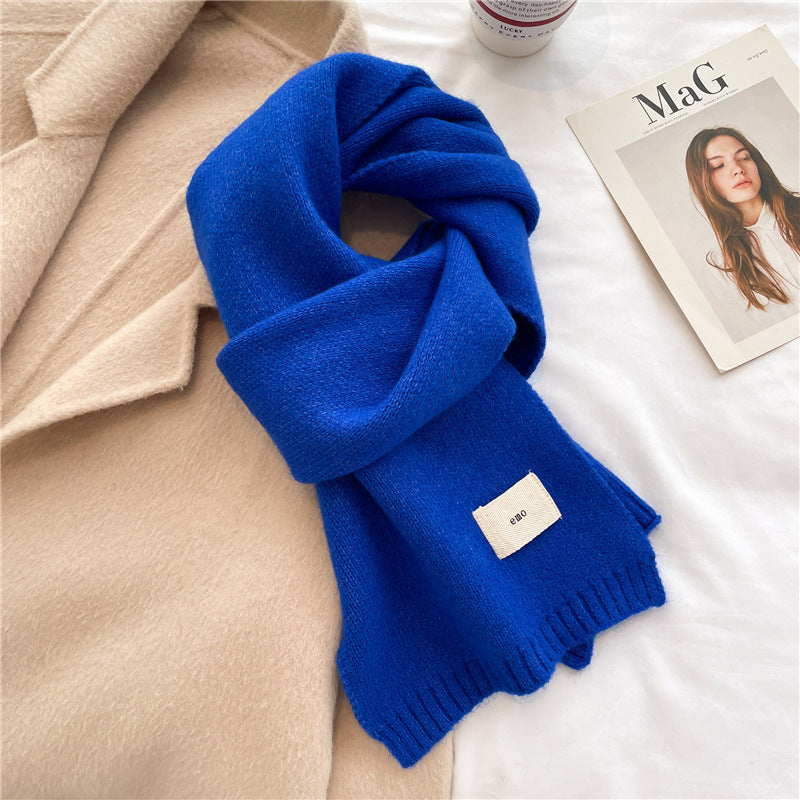 Solid Colour Versatile And Warm Autumnwinter Scarf