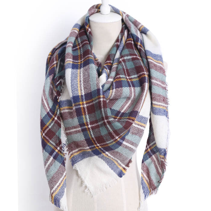 European And American Triangle Cashmere Women's Winter Scarf Shawl