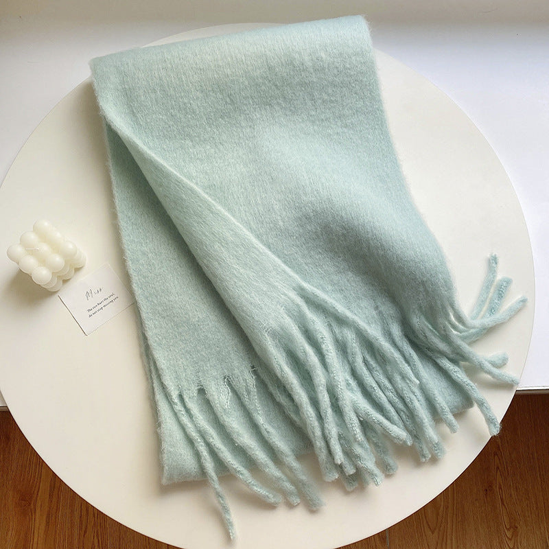 Wind Lazy Solid Color Big Napped Warm Scarf