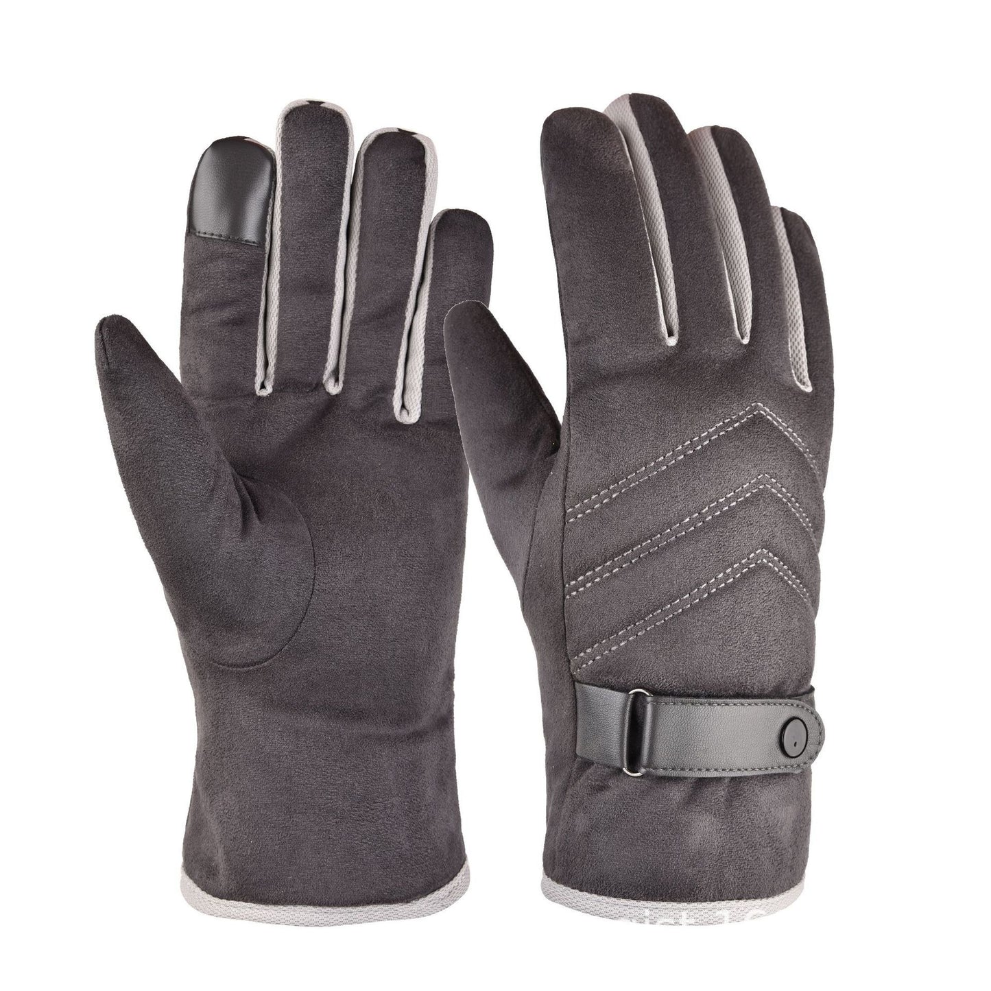 Suede cotton gloves motorcycle riding outdoor hand
