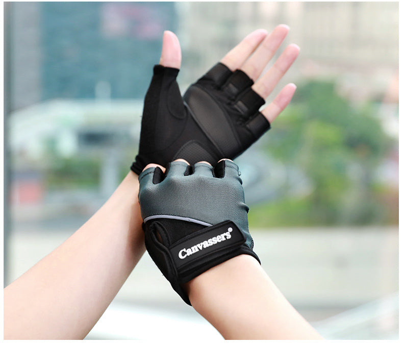 Sports Fitness Non-Slip Half Finger Wrist Guard Male Equipment Training Yoga