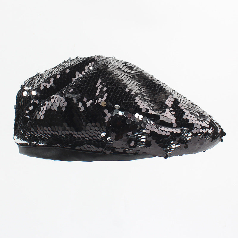Women's Korean Style Trendy Fashion Sequins Hat