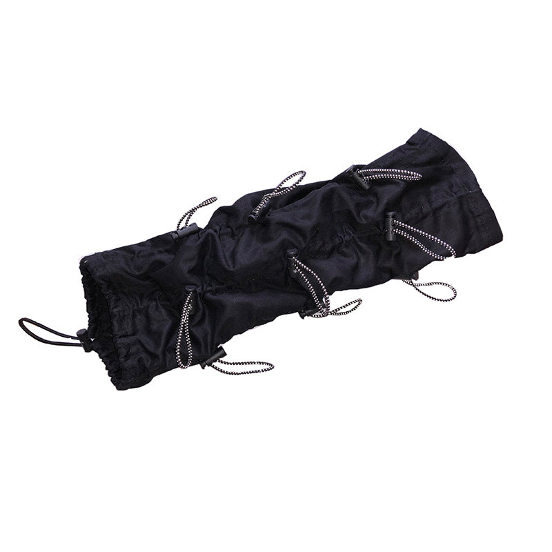 Reflective high street drawstring gloves tide brand