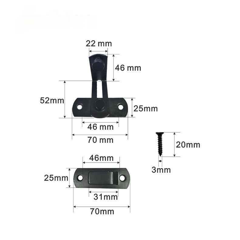 Warehouse Hook Stainless Steel Carbon Steel Sliding Door Lock