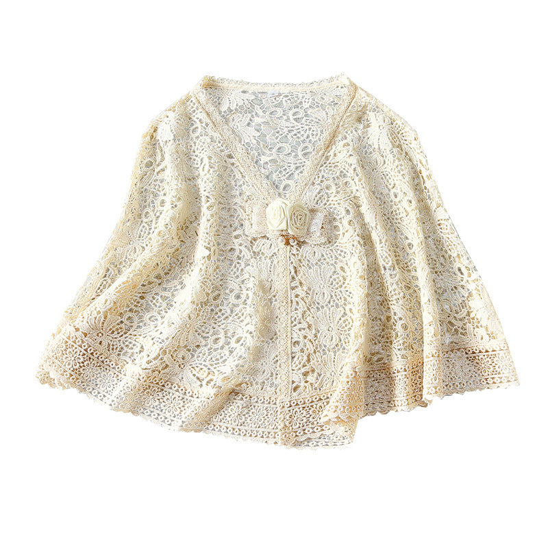 Wedding Shawl Vintage Cardigan Lace Thin Coat