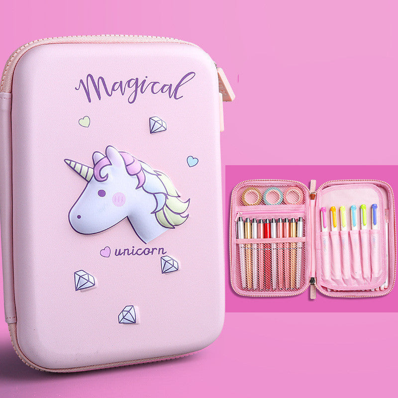 Children's Multifunctional Korean Cute Pencil Case For Toddlers And Girls Large Capacity