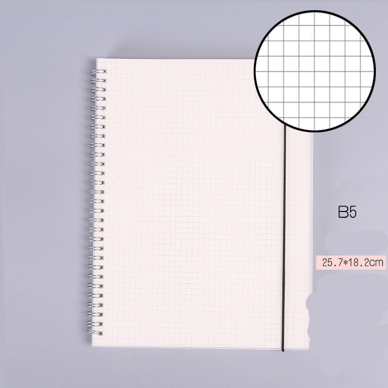 B5 Coil Grid Book Super Thick And Simple High School And College Student Classroom Notebooks Postgraduate Entrance Examination Grid Wrong Question Grid Book