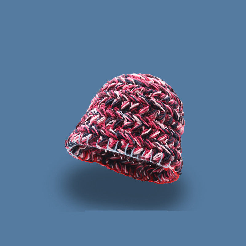 Korea Autumn And Winter Neon Color Woolen Hat