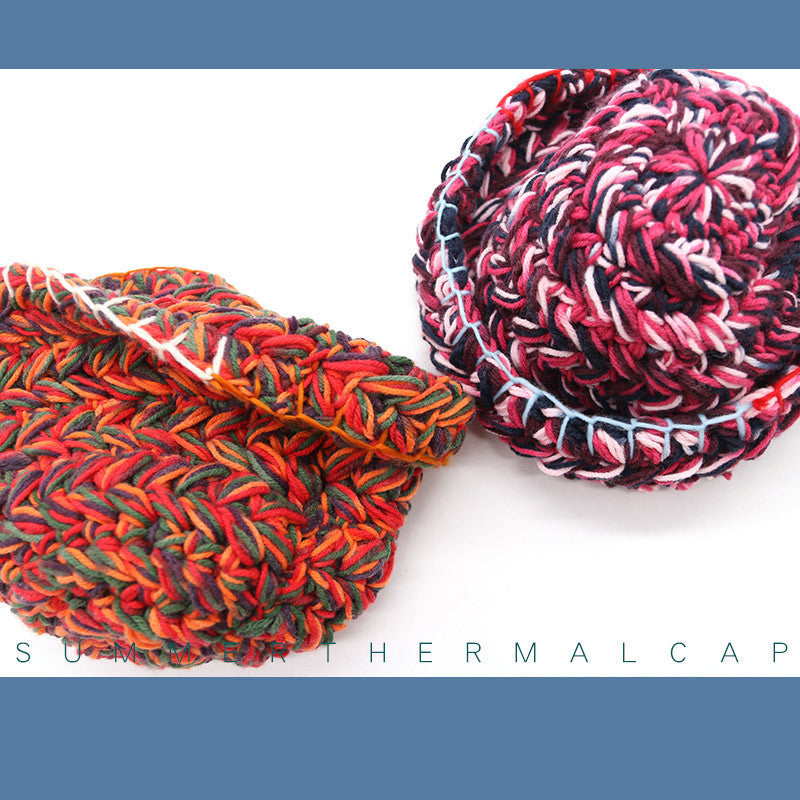 Korea Autumn And Winter Neon Color Woolen Hat