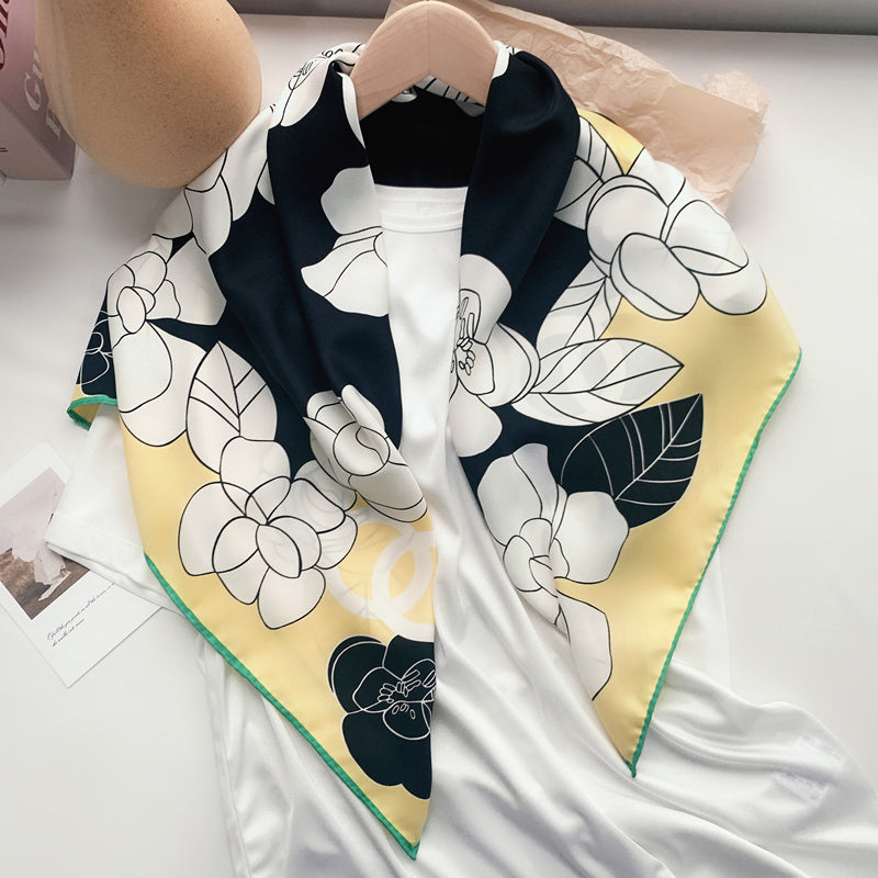 Big Square Scarf Female Spring And Autumn Thin Money Joker Web Celebrity
