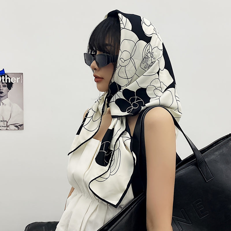 Big Square Scarf Female Spring And Autumn Thin Money Joker Web Celebrity