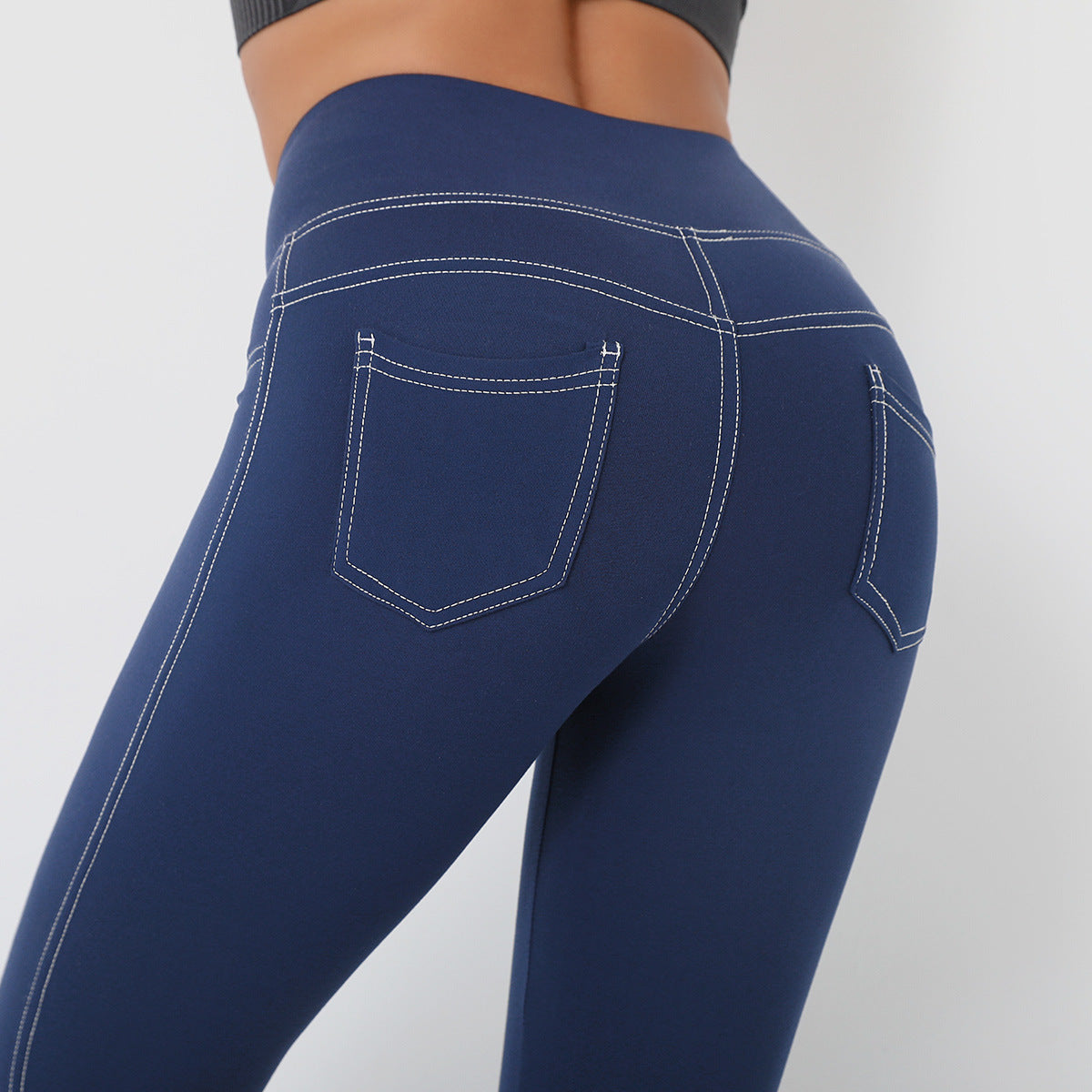 Yoga Pants Pure Color Sports Tights Female