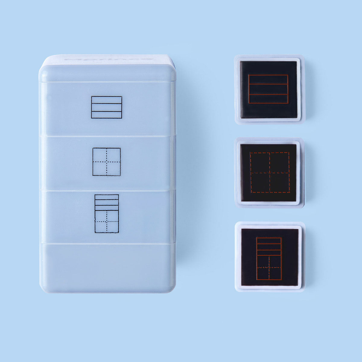 Creative Pinyin English Tianzi Grid Seal