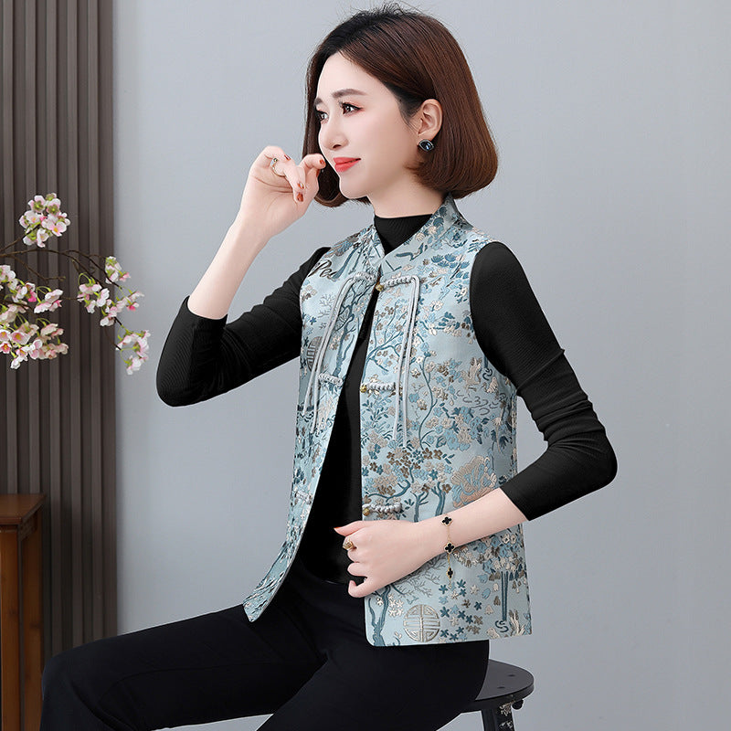 Women's Spring And Autumn Small Western Style New Chinese Vest