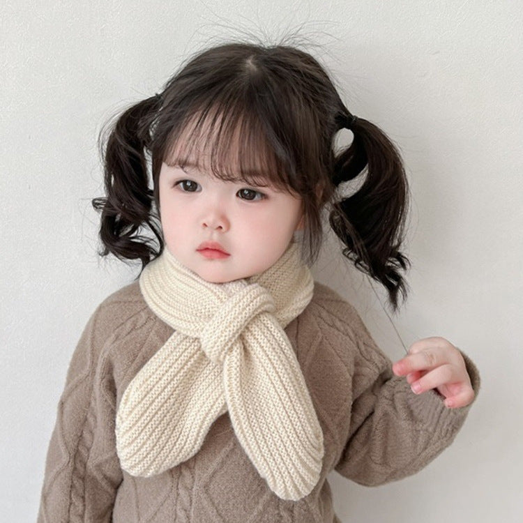 Autumn And Winter Thermal Knitting Wool Baby Bib Scarf