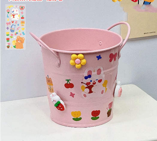 Creative Iron Art Student Desktop Storage Box