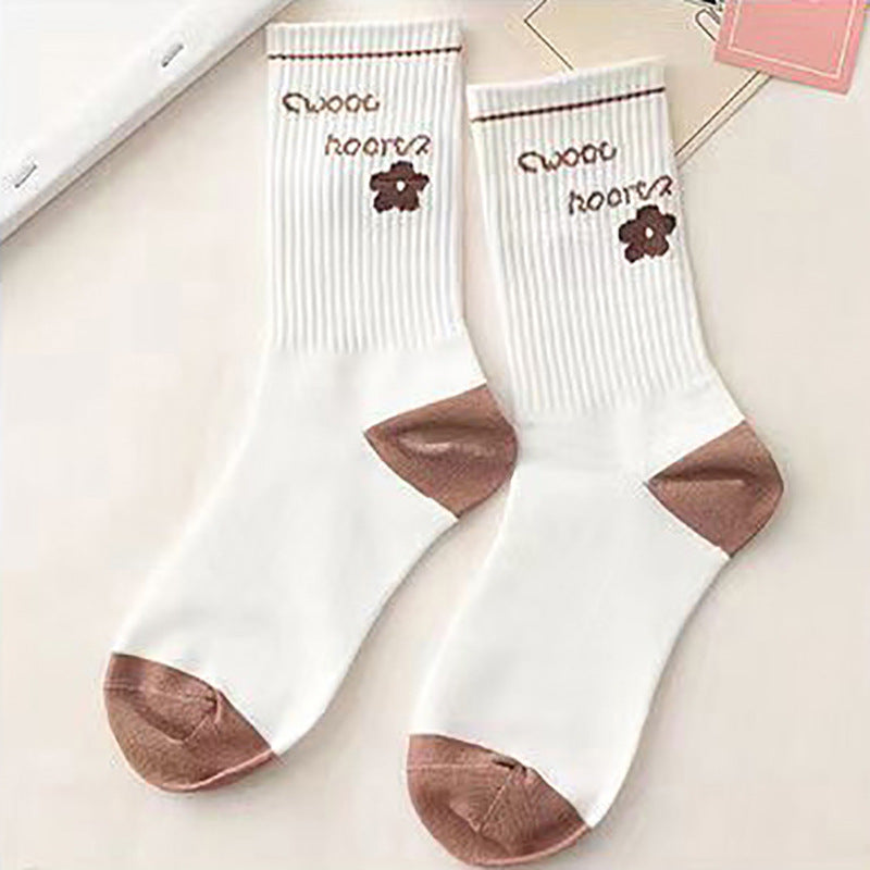 College Style Cartoon Trend Socks