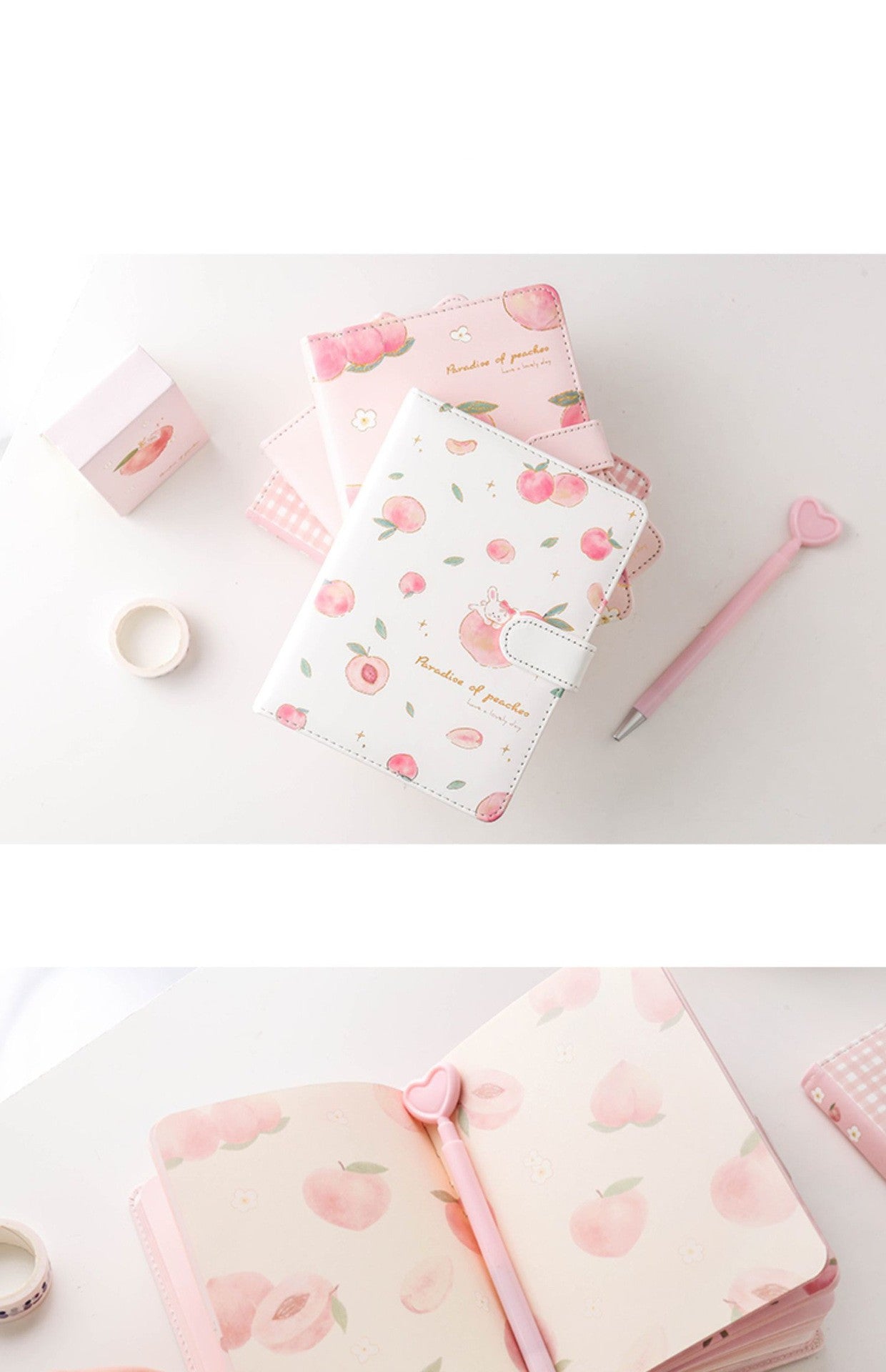Cute notebooks for students with hardcover literary girls