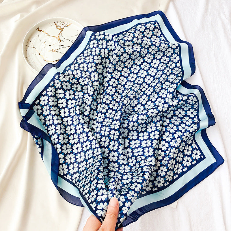 Spot Printed Satin Scarf Occupation