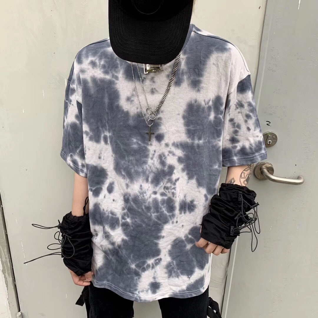 Reflective high street drawstring gloves tide brand