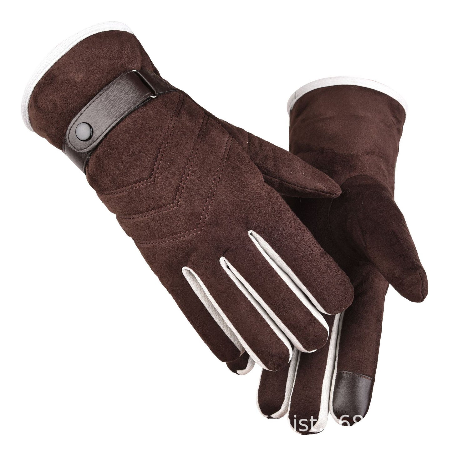 Suede cotton gloves motorcycle riding outdoor hand