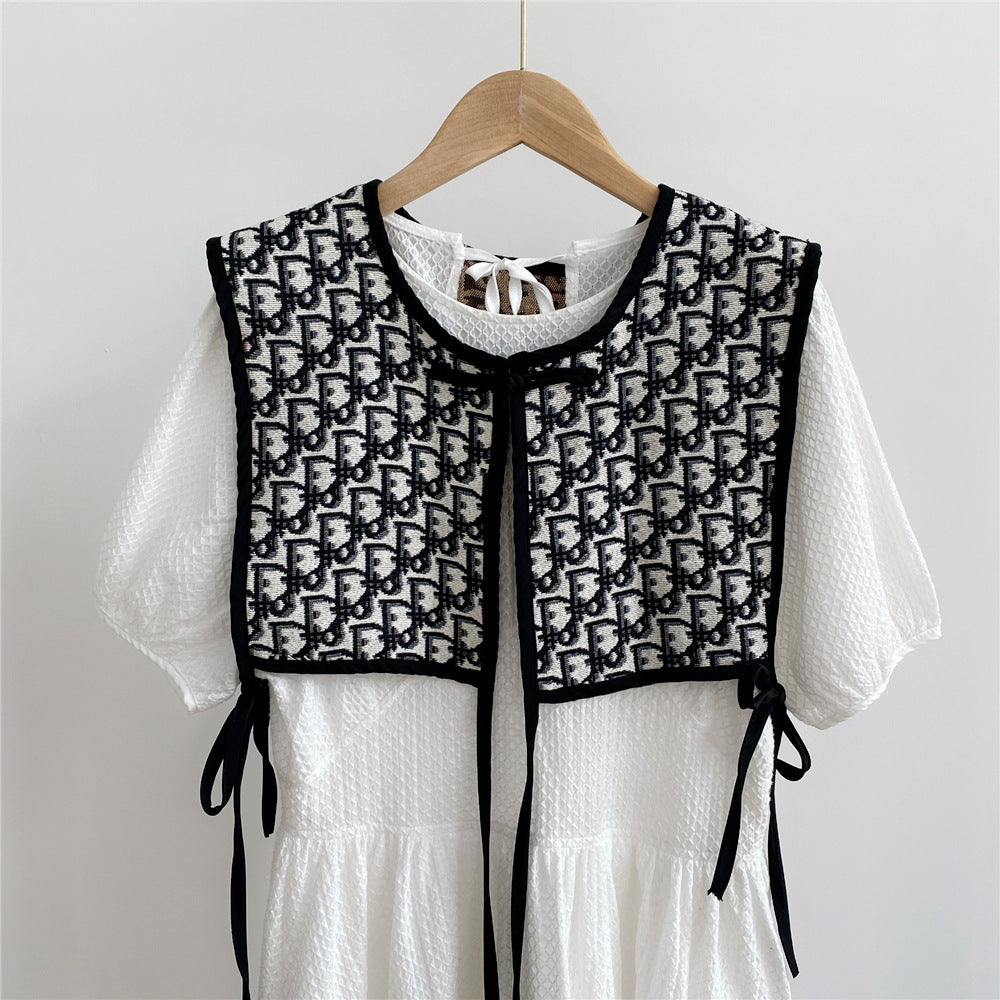 Embroidered Shoulder Scarf Small Shawl Fake Collar