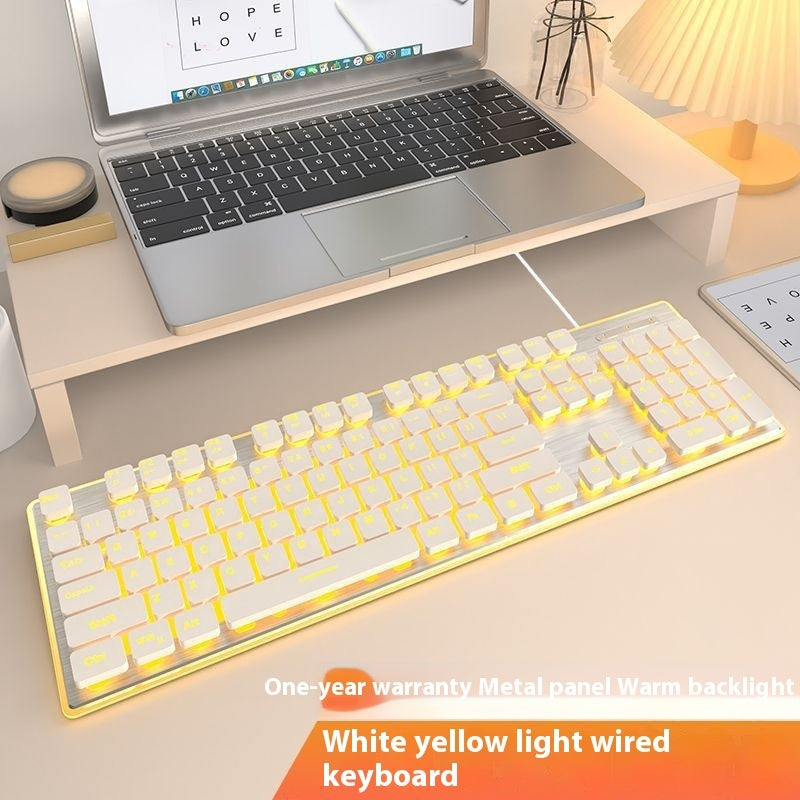 Button Mute Keyboard Wired Comfort Mechanical Feeling Suit