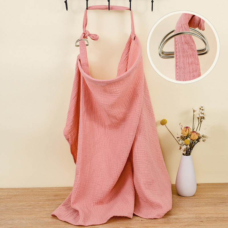 Double Layer Pure Cotton Baby Cover Blanket Breastfeed Outwear Towel Anti-exposure Shawl