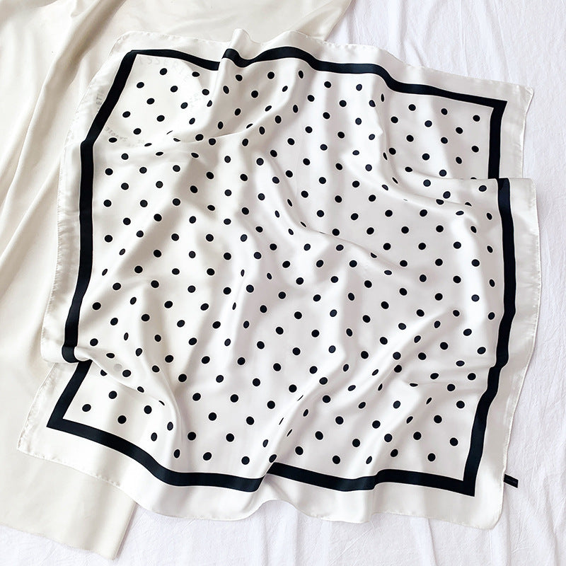 Spot Printed Satin Scarf Occupation