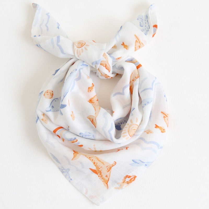 Double Layer Bamboo Cotton Gauze Small Square Towel