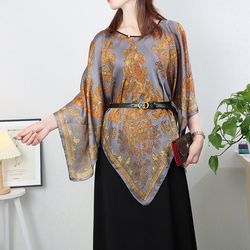 Artificial Silk Pullover Sunscreen Scarf Shawl