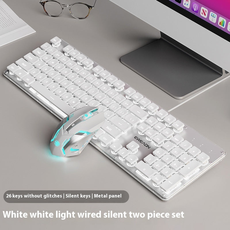 Button Mute Keyboard Wired Comfort Mechanical Feeling Suit