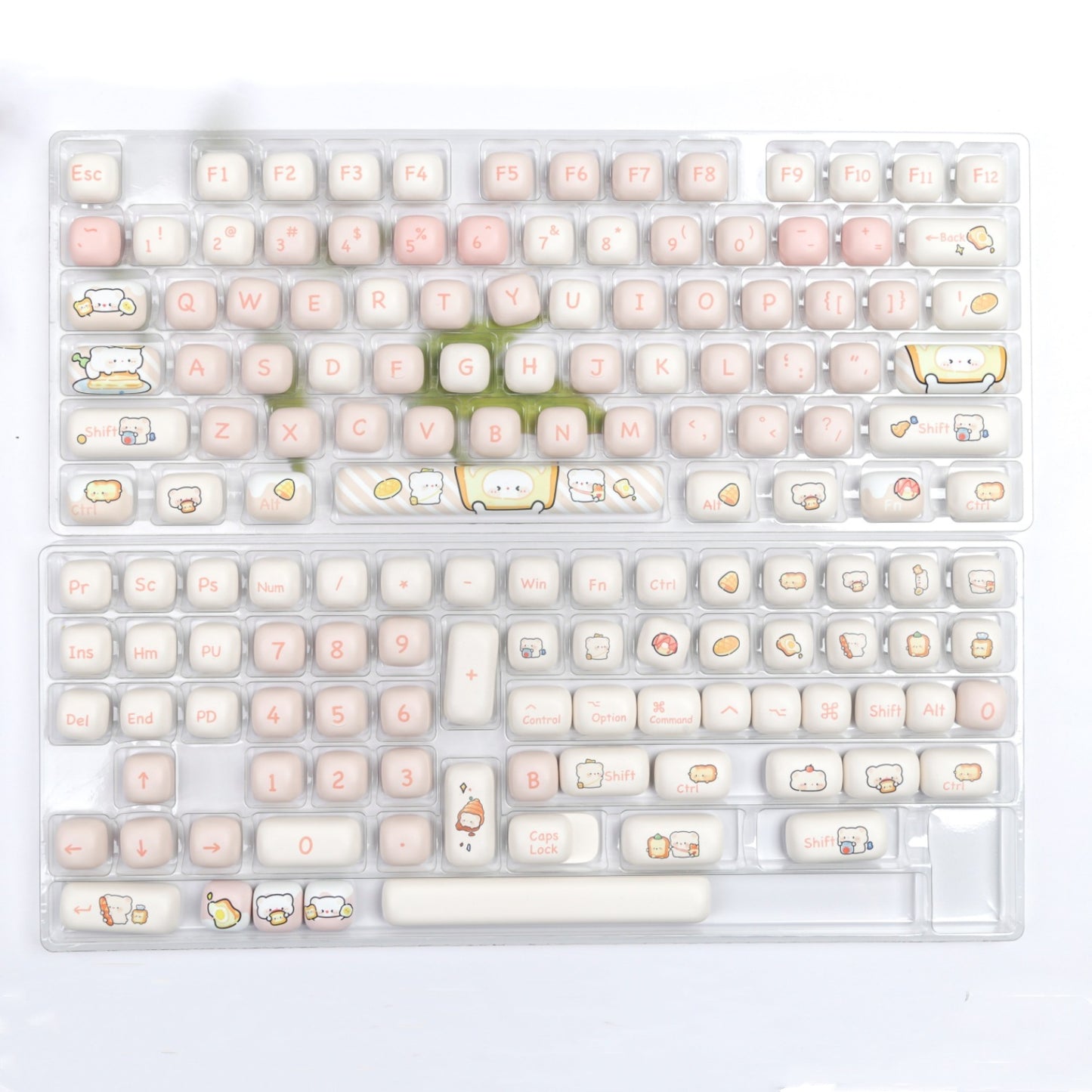 MOG Steamed Bread Key Cap Bread Bear Full Set PBT Sublimation