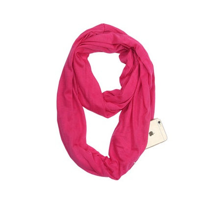 Zipper pocket solid color collar