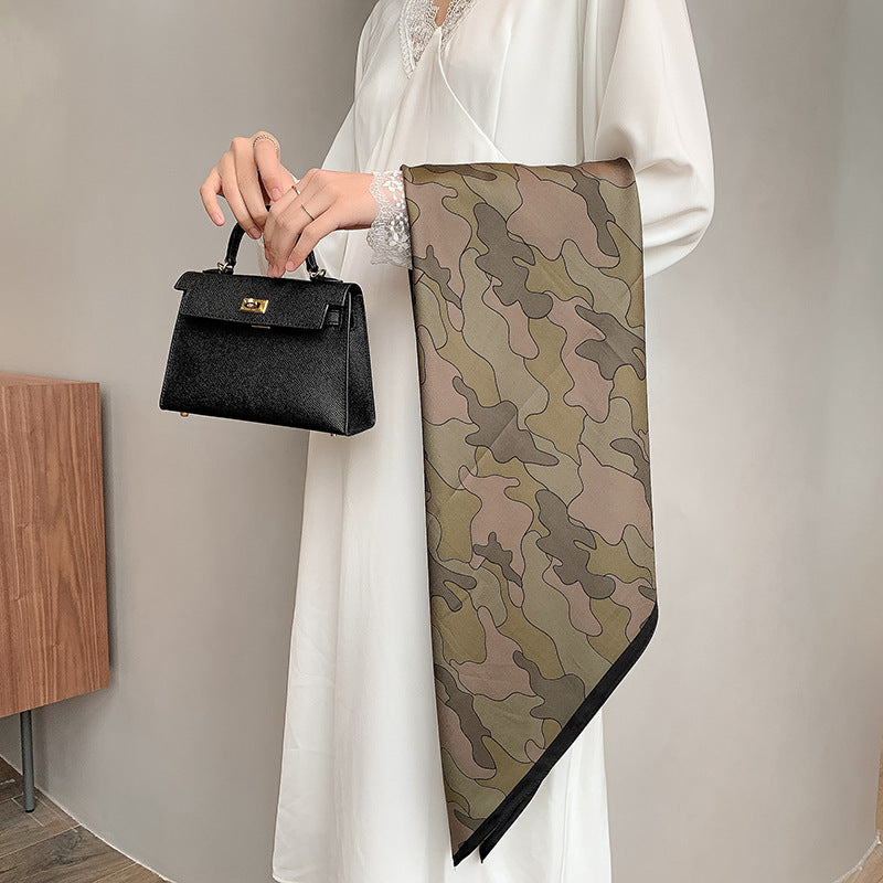 New 90cm Twill Silk Large Square Women's Shawl