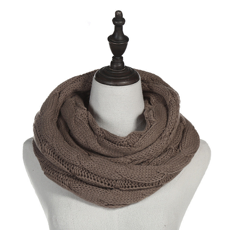 Autumn And Winter Hundred Towers Warm Knitted Scarf