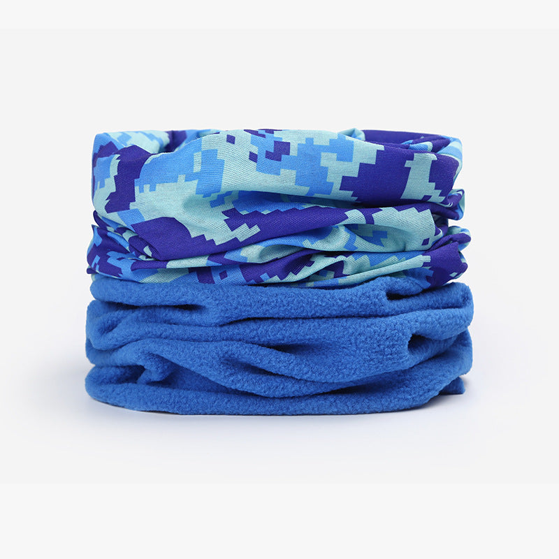Hood Plus Fleece Thickened Windproof Headband Double Layer Warmth
