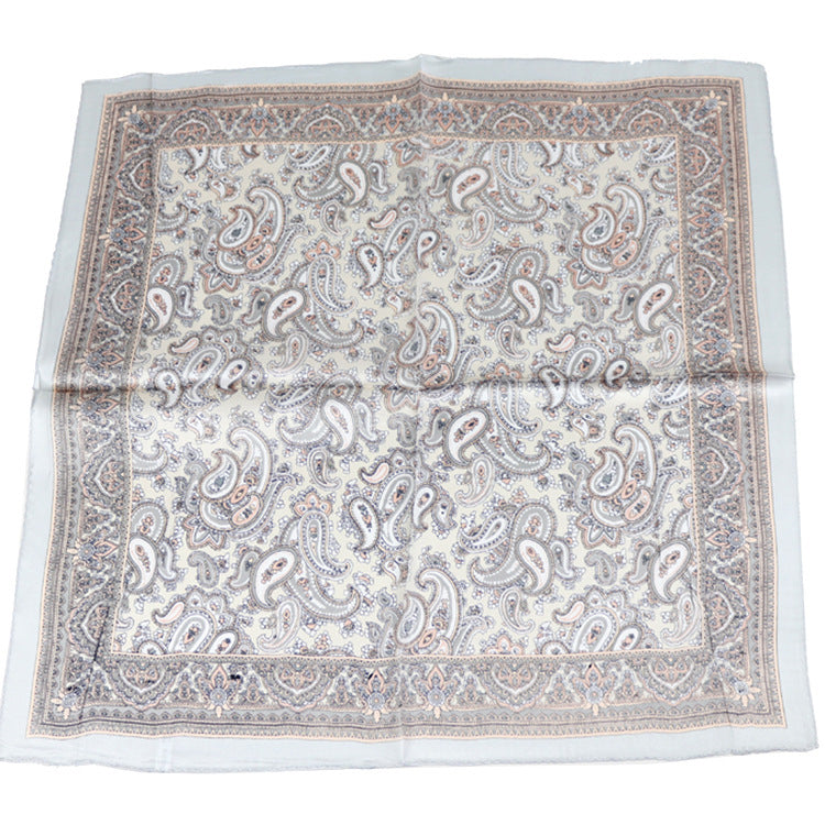 Men's Fashion Vintage Cashew Flower Silk Scarf