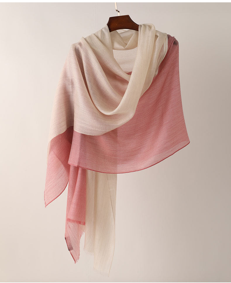 Autumn And Winter Ring Velvet Long Shawl