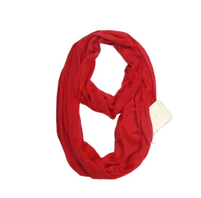 Zipper pocket solid color collar