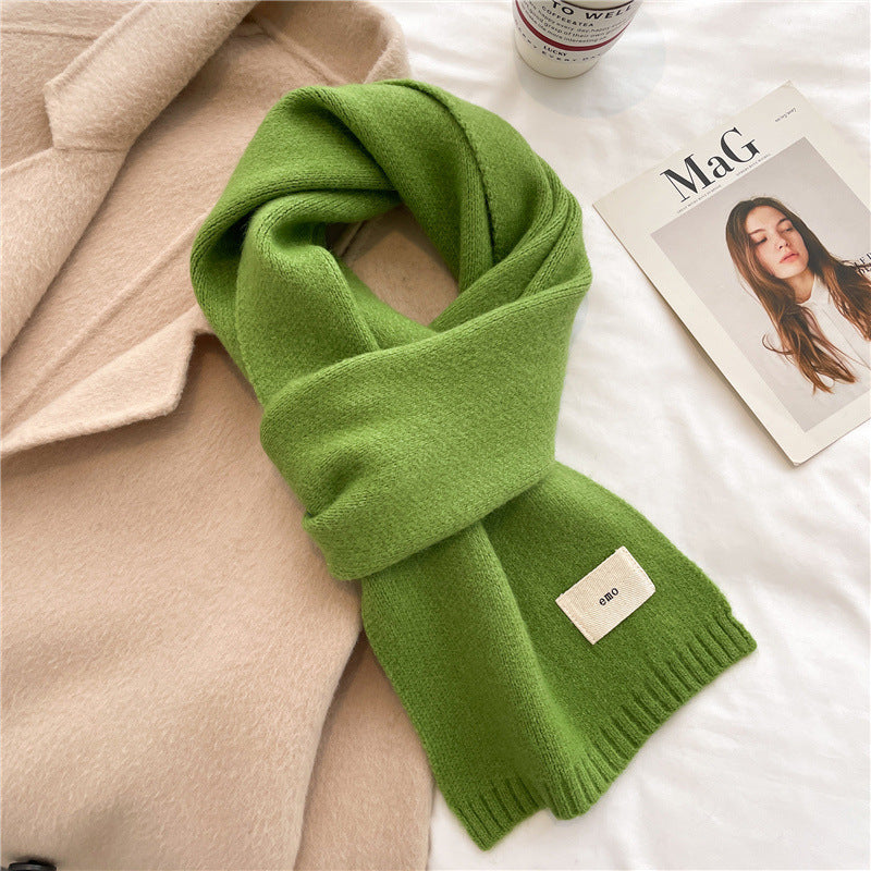 Solid Colour Versatile And Warm Autumnwinter Scarf