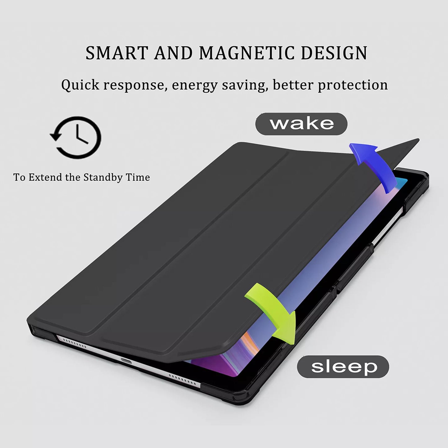 11in For Galaxy Tab A9 PLUS 2023 Leather Smart Cover Flip Tablet Case