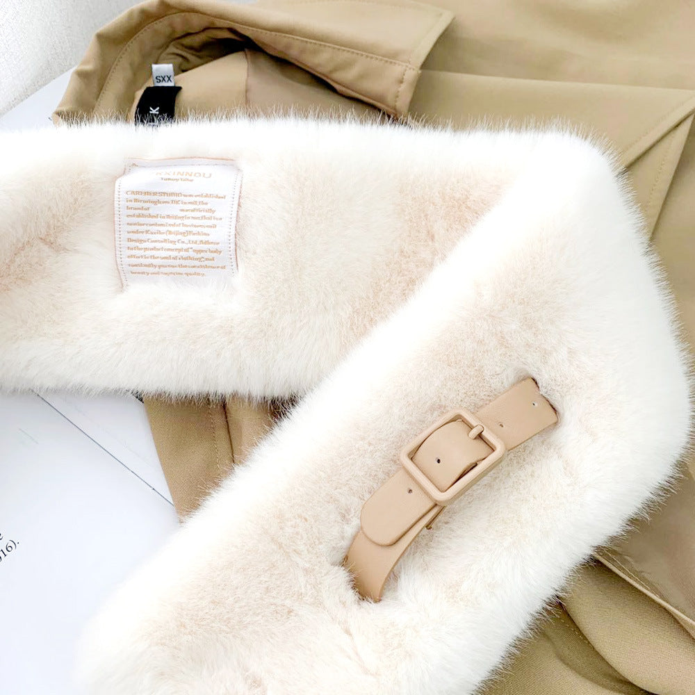 Korean Version Of Warm Fashion Cross Scarf