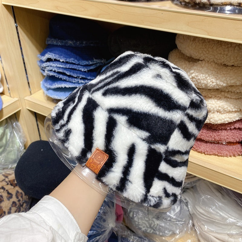 Fisherman hat women autumn and winter plus velvet thickening