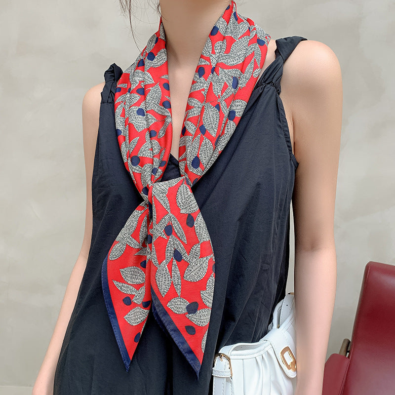 New 90cm Twill Silk Large Square Women's Shawl