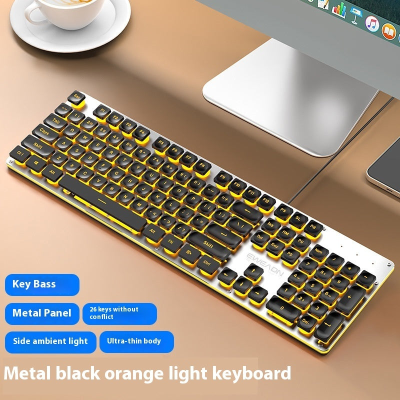 Button Mute Keyboard Wired Comfort Mechanical Feeling Suit