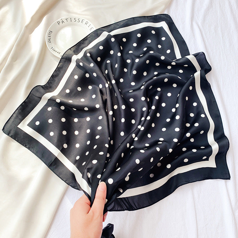 Spot Printed Satin Scarf Occupation