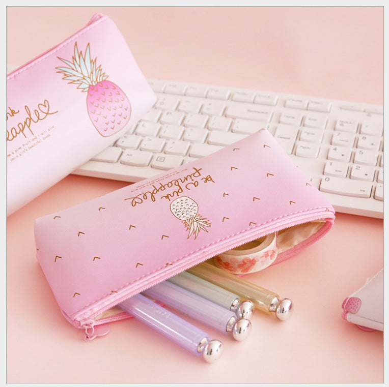 Compatible With , Pineapple Pencil Bag