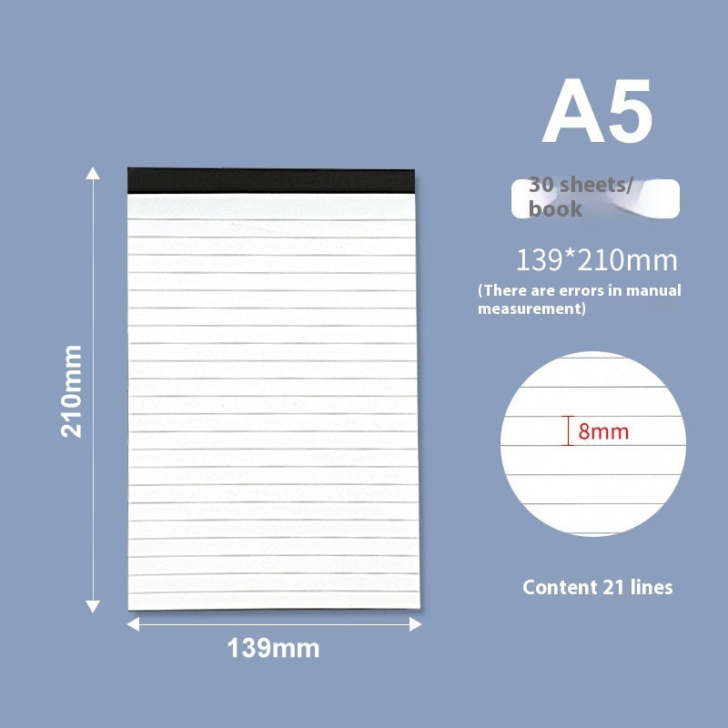A4 Note Pad Meeting Minutes Tearable Notebook